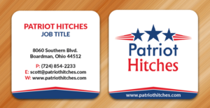 Diseño de Tarjeta de Presentación por Sarmishtha Chattopadhyay_loginchange para Patriot Hitches, LLC | Diseño: #16029730