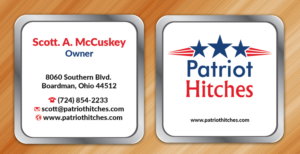 Diseño de Tarjeta de Presentación por Sarmishtha Chattopadhyay_loginchange para Patriot Hitches, LLC | Diseño: #16063227