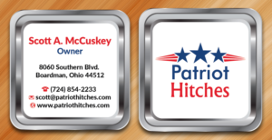 Diseño de Tarjeta de Presentación por Sarmishtha Chattopadhyay_loginchange para Patriot Hitches, LLC | Diseño: #16066140