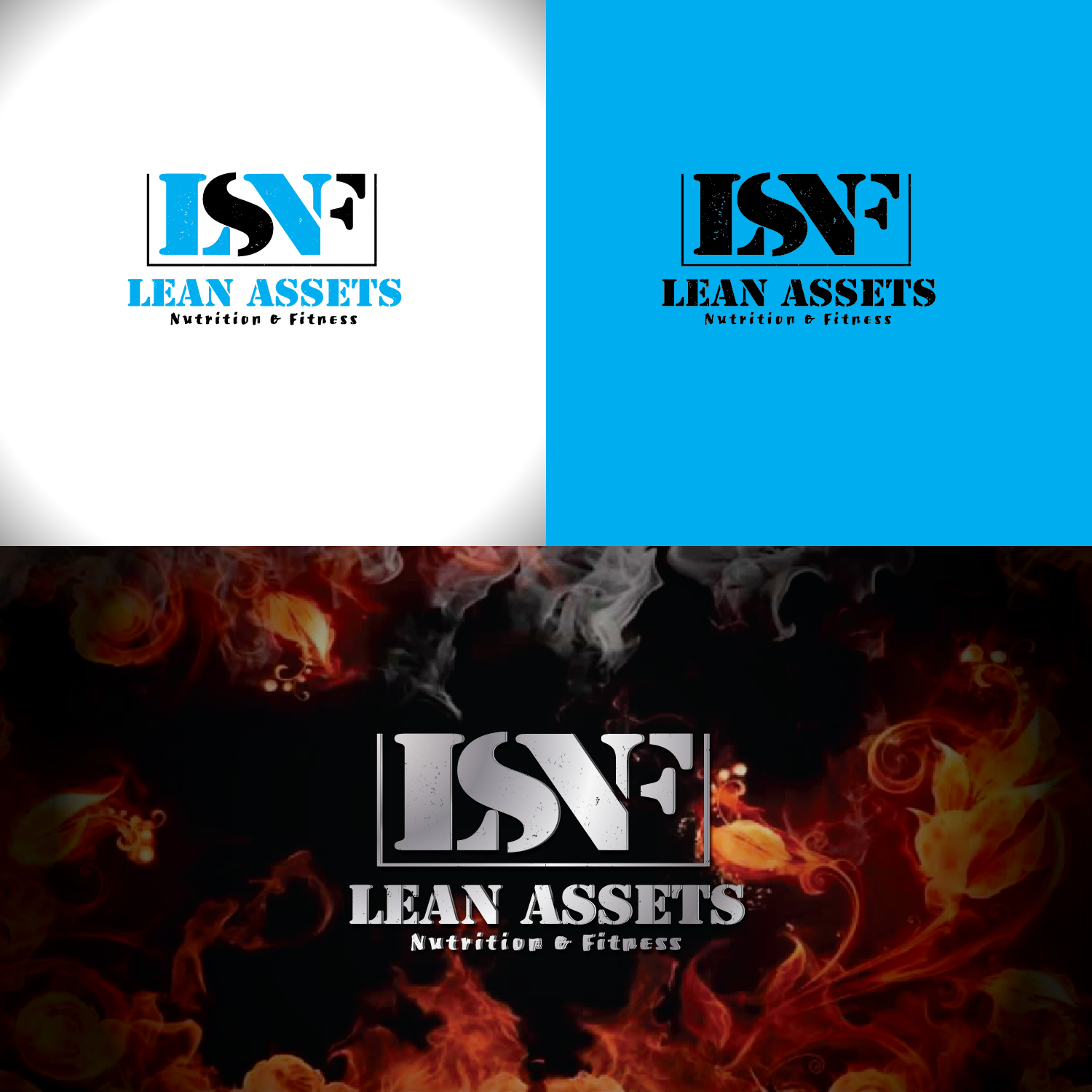 Logo Design by Umer Ilyas for Lean Assets Nutrition & Fitness | Design #16046976