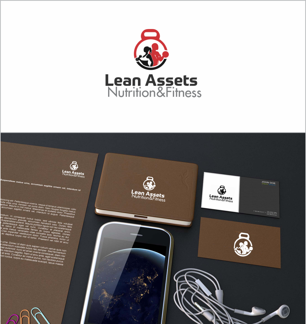 Logo Design by LikeaStone 2 for Lean Assets Nutrition & Fitness | Design #16034627