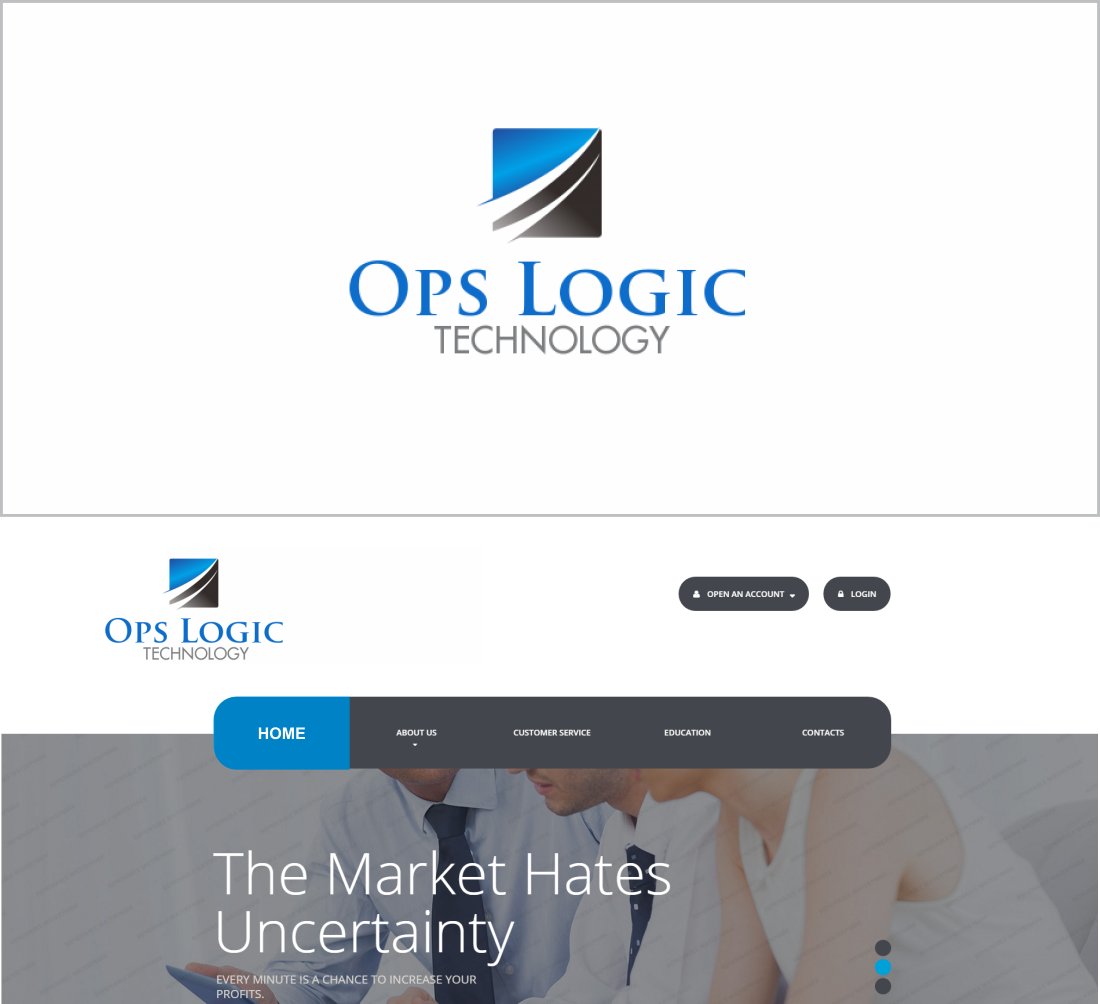 Diseño de Logo por LikeaStone 2 para OpsLogic | Diseño #16034564