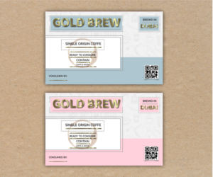 cold brew coffee bottle label 