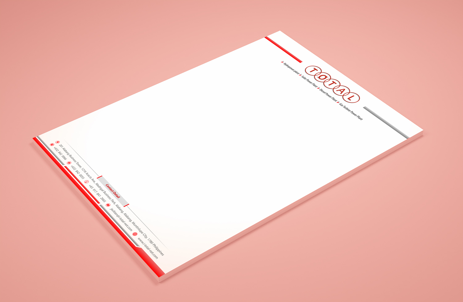 Stationery Design by Petter Goms for TOTALPower | Design #16044136