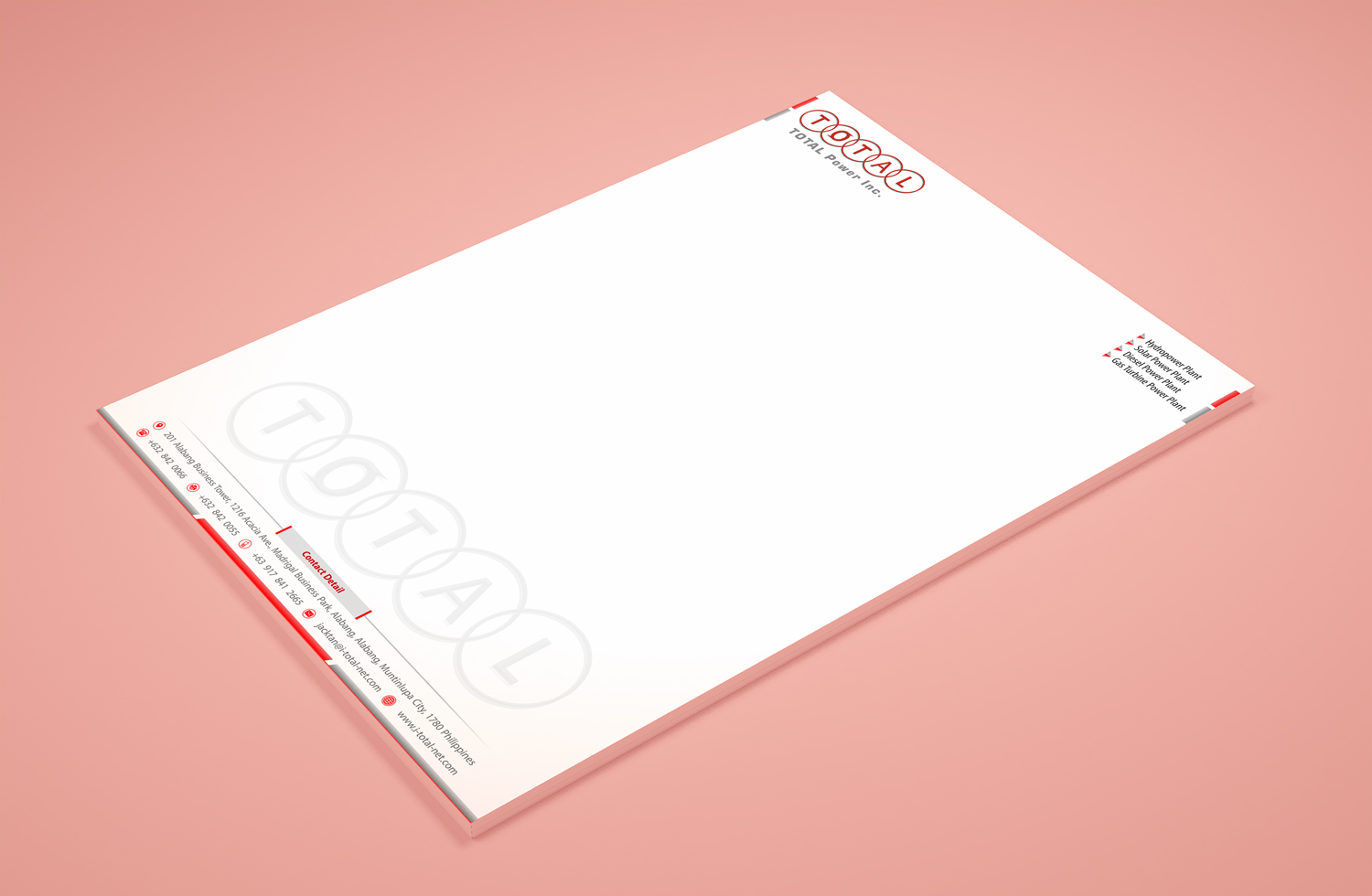 Stationery Design by Petter Goms for TOTALPower | Design #16045411