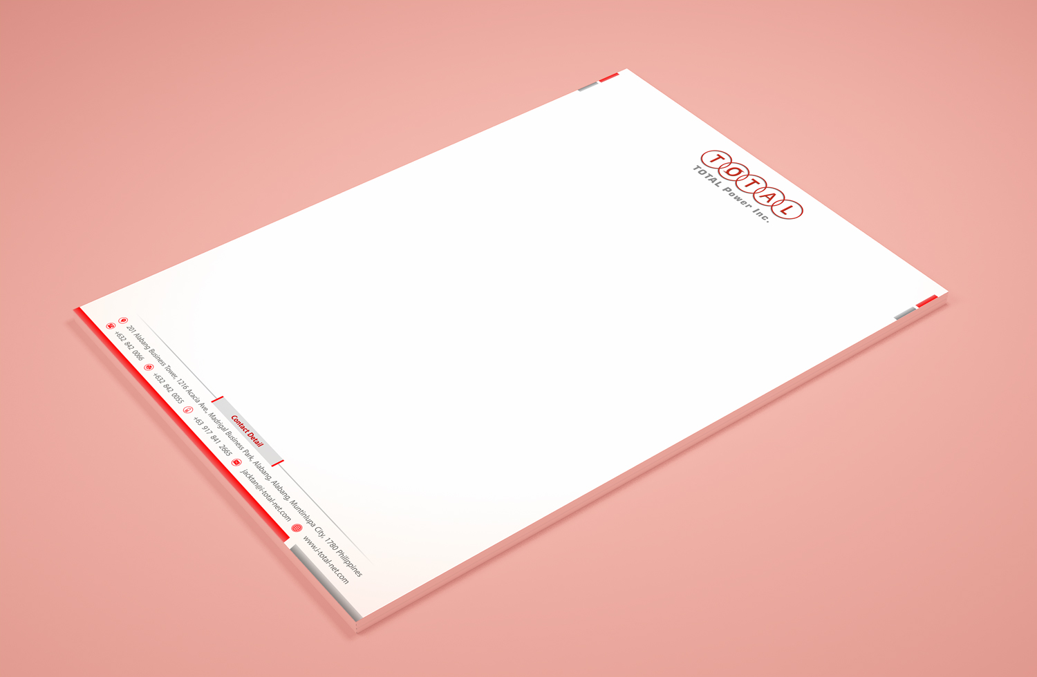 Stationery Design by Petter Goms for TOTALPower | Design #16045435