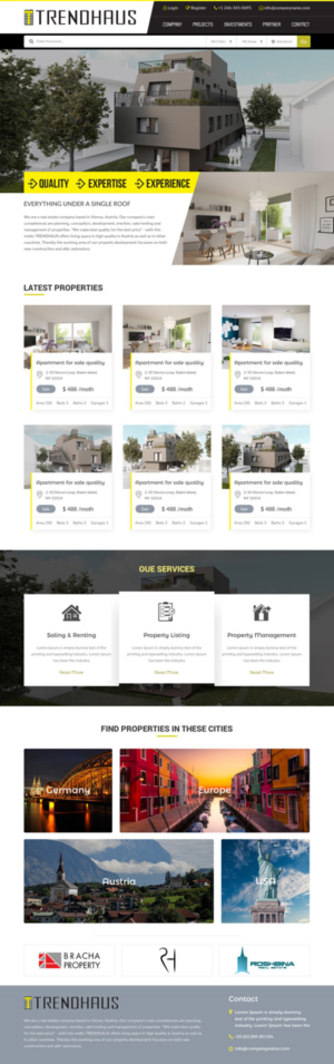 Web Design by Sujit Banerjee for O. Moed GmbH | Design: #16183229