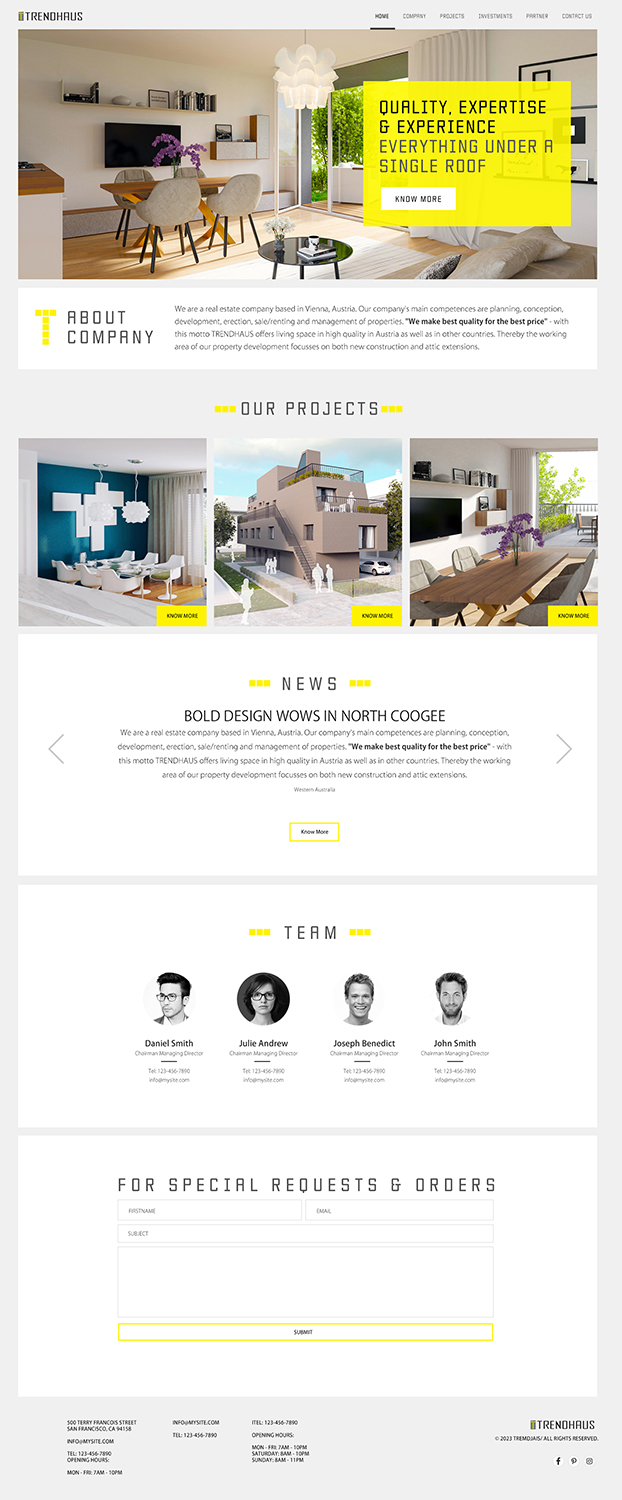 Web-Design von Awesome_Designs für O. Moed GmbH | Design #16174296
