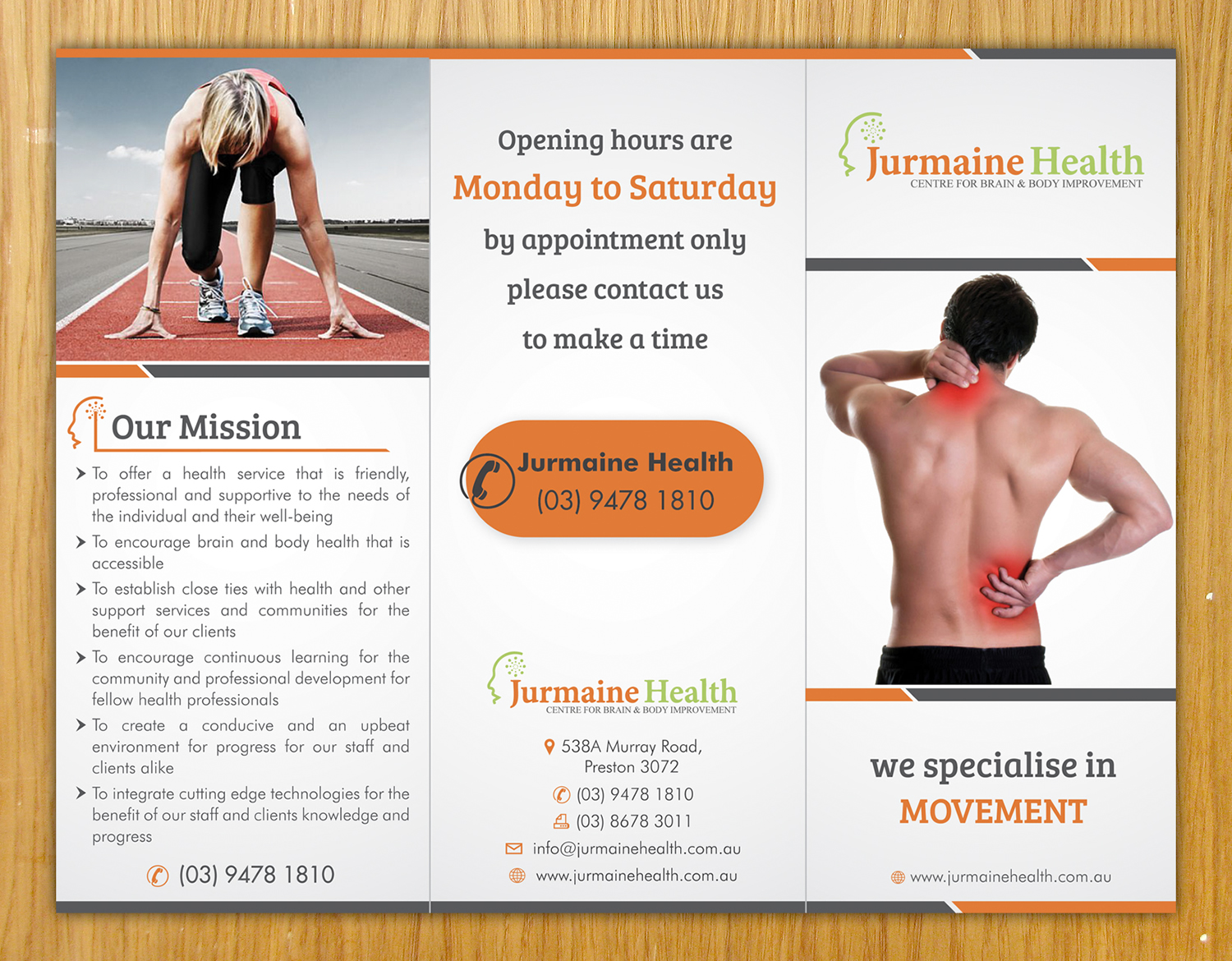 Brochure Design by Sbss for Jurmaine Health | Design #2651867