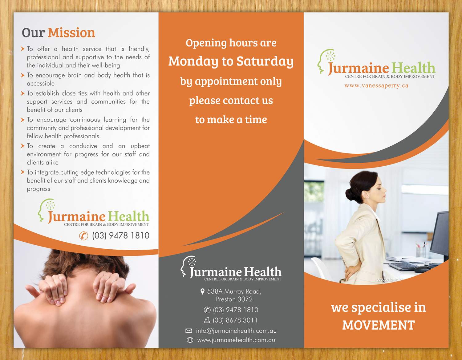 Brochure Design by Sbss for Jurmaine Health | Design #2657422