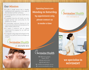 Broschüren-Design von Sbss für Jurmaine Health | Design: #2657422
