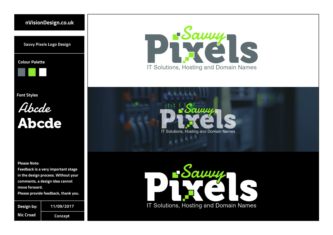 Diseño de Logo por nvisiondesign.co.uk para Savvy Pixels | Diseño #16048472