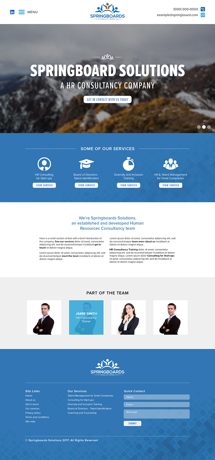 Elegant, Playful, Consulting Web Design for a Company by SJM Design | Design #16142360 Elegant, Playful, Consulting Web Design for a Company by SJM Design | Design #16142360