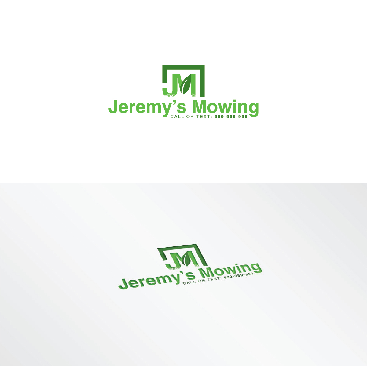 Logo Design by 3Guys for Jeremy's Mowing | Design #16063024