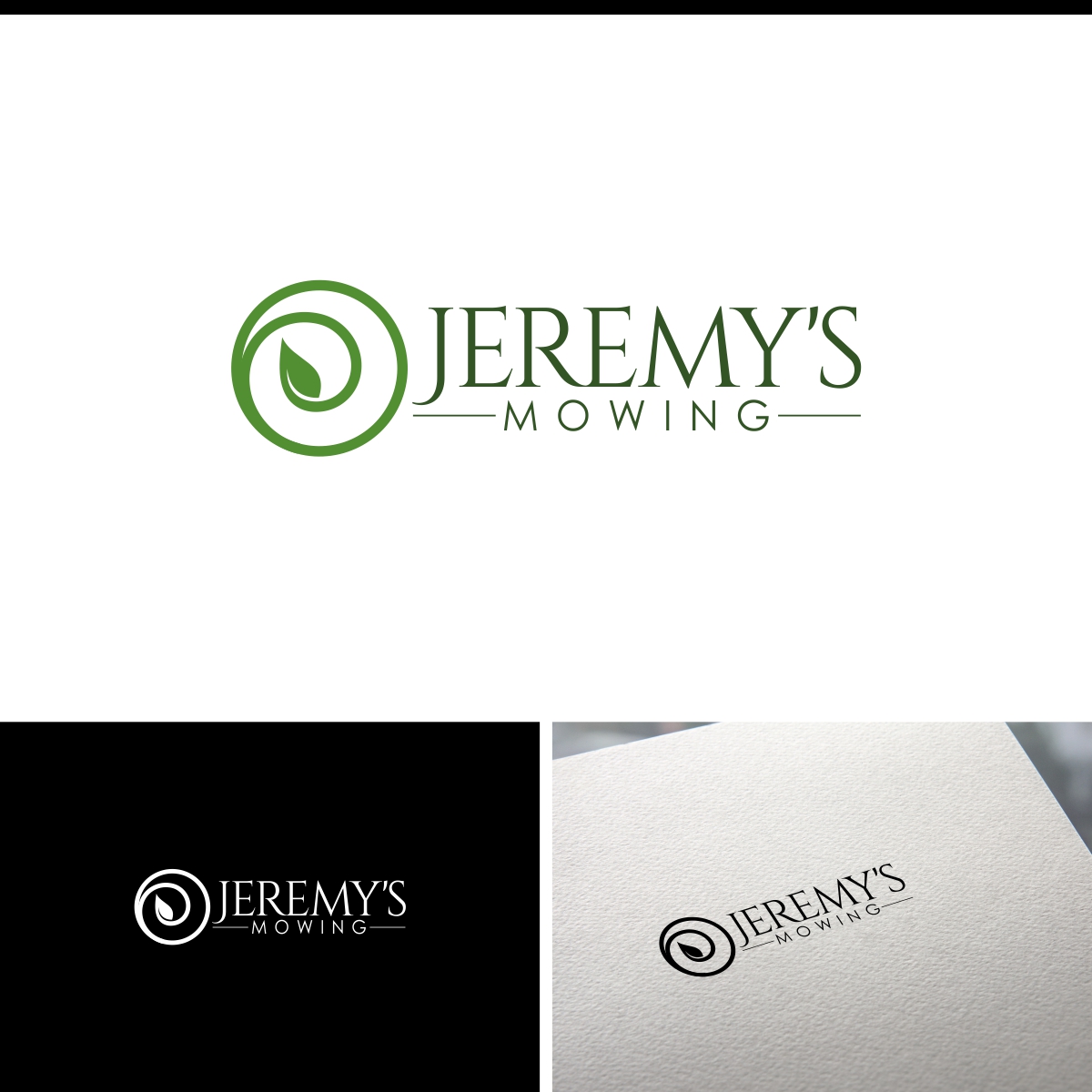 Logo Design by webeezine for Jeremy's Mowing | Design #16064031
