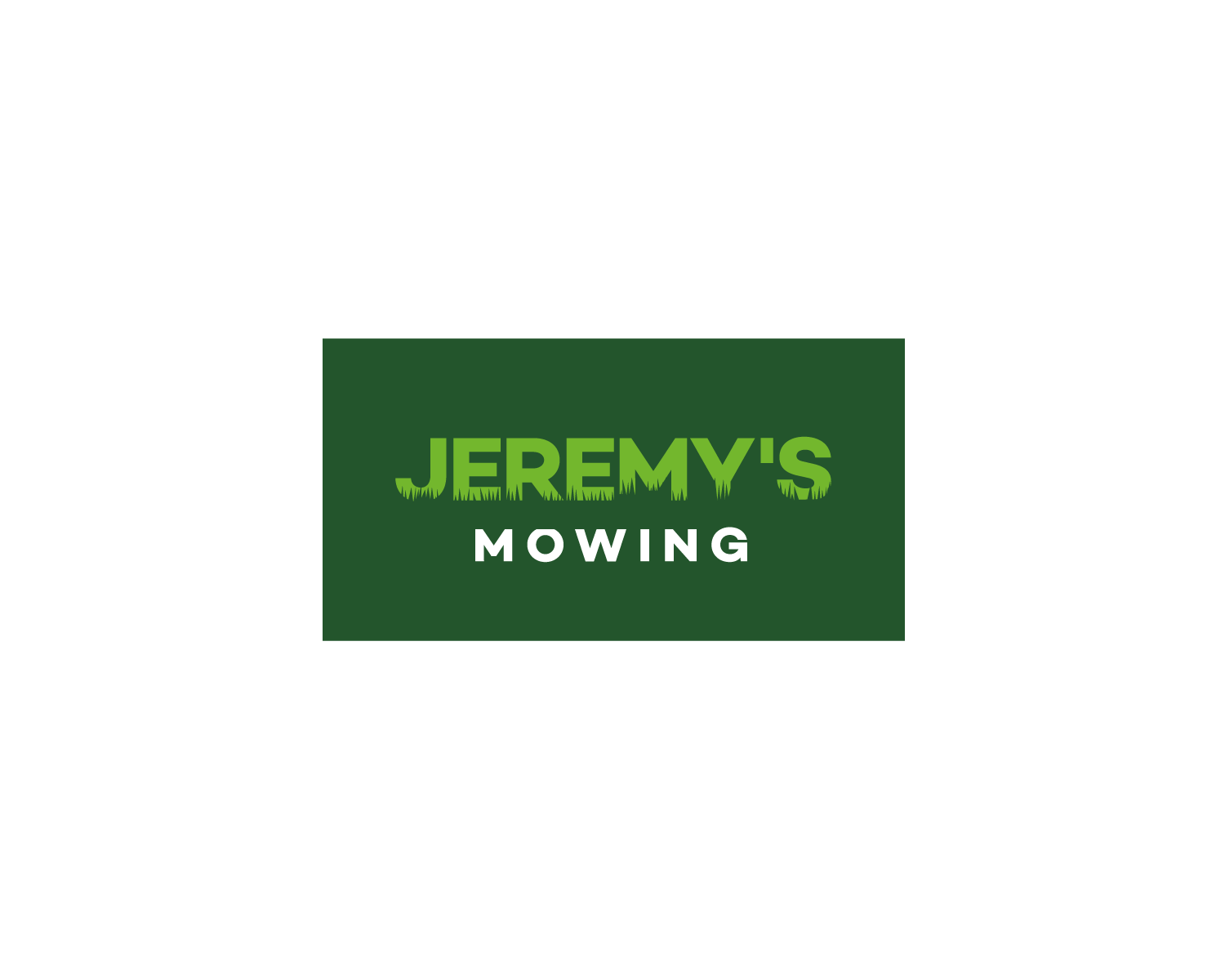 Logo Design by AlexMorisseau for Jeremy's Mowing | Design #16060075