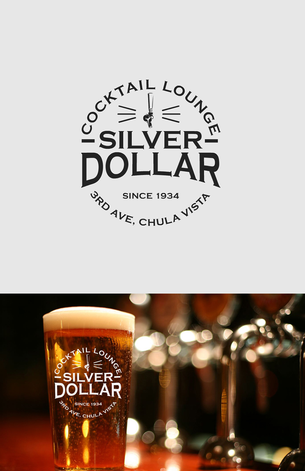 Logo Design by Xyper_Design for Silver Dollar Cocktail Lounge | Design #16282798
