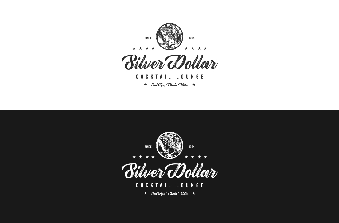 Diseño de Logo por GLDesigns para Silver Dollar Cocktail Lounge | Diseño #16311017
