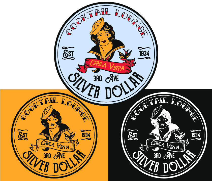 Logo-Design von barefootenko für Silver Dollar Cocktail Lounge | Design: #16353522