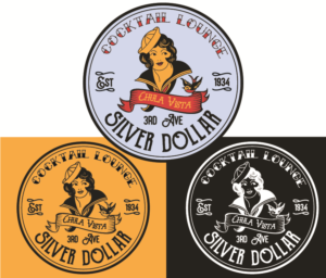 Logo-Design von barefootenko für Silver Dollar Cocktail Lounge | Design: #16353522