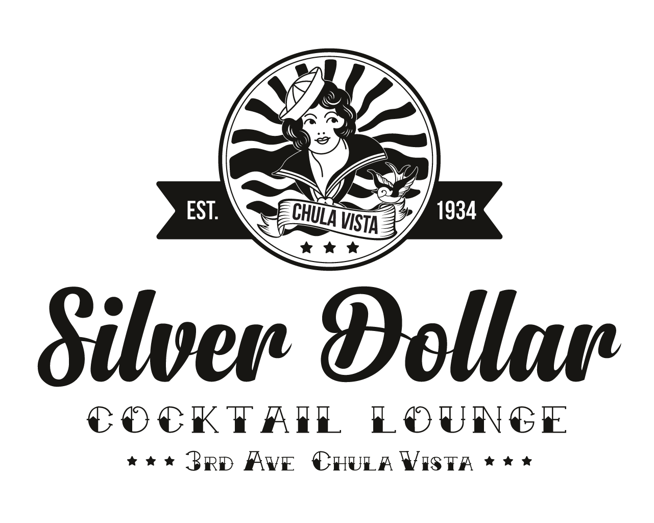 Logo Design by barefootenko for Silver Dollar Cocktail Lounge | Design #16638047
