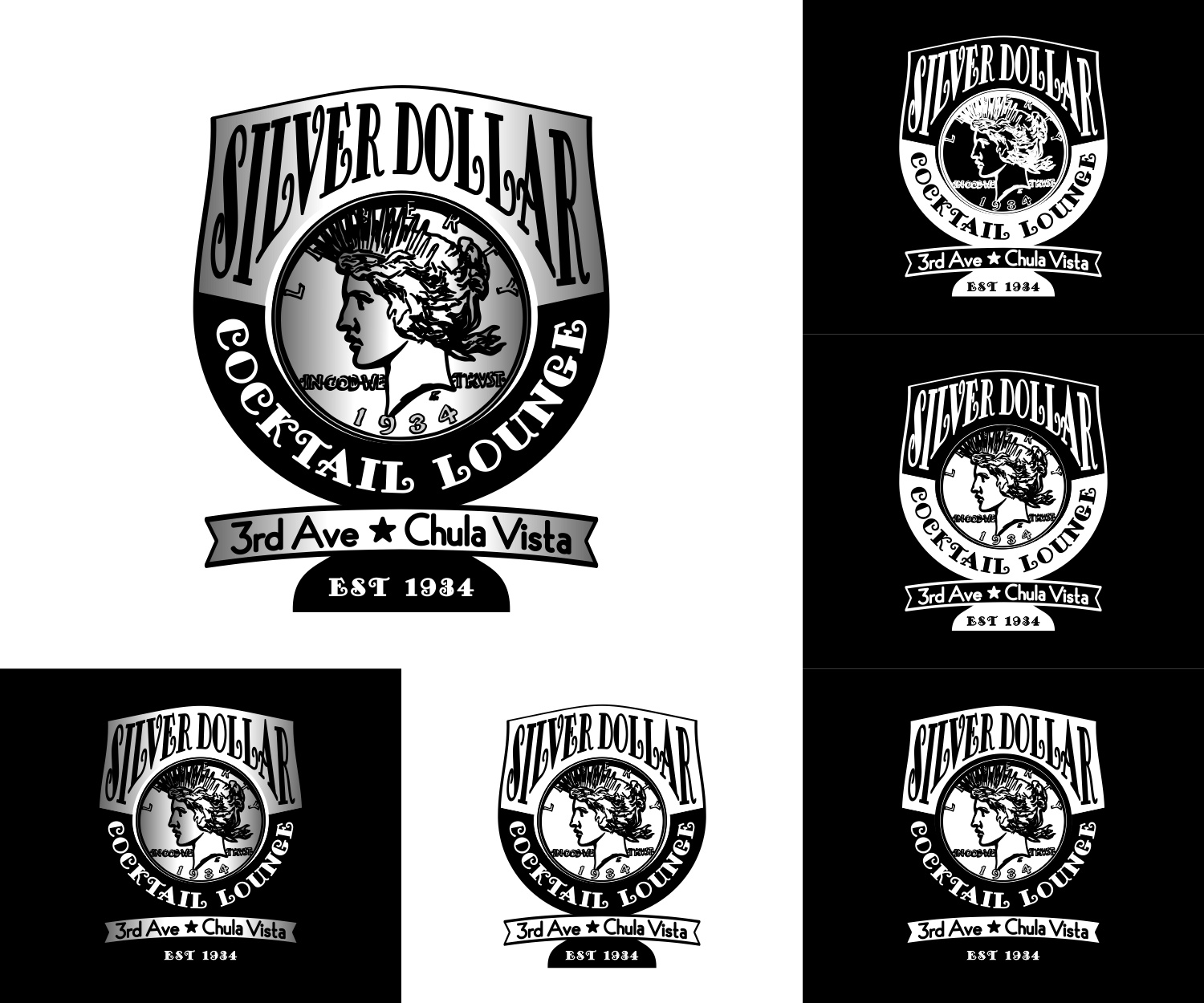 Logo Design by bojboga for Silver Dollar Cocktail Lounge | Design #16358705