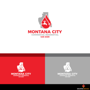 Montana City Plumbing and Heating/ Commercial Residential/ 449-2400  | Logo Design by Graphic Bricks