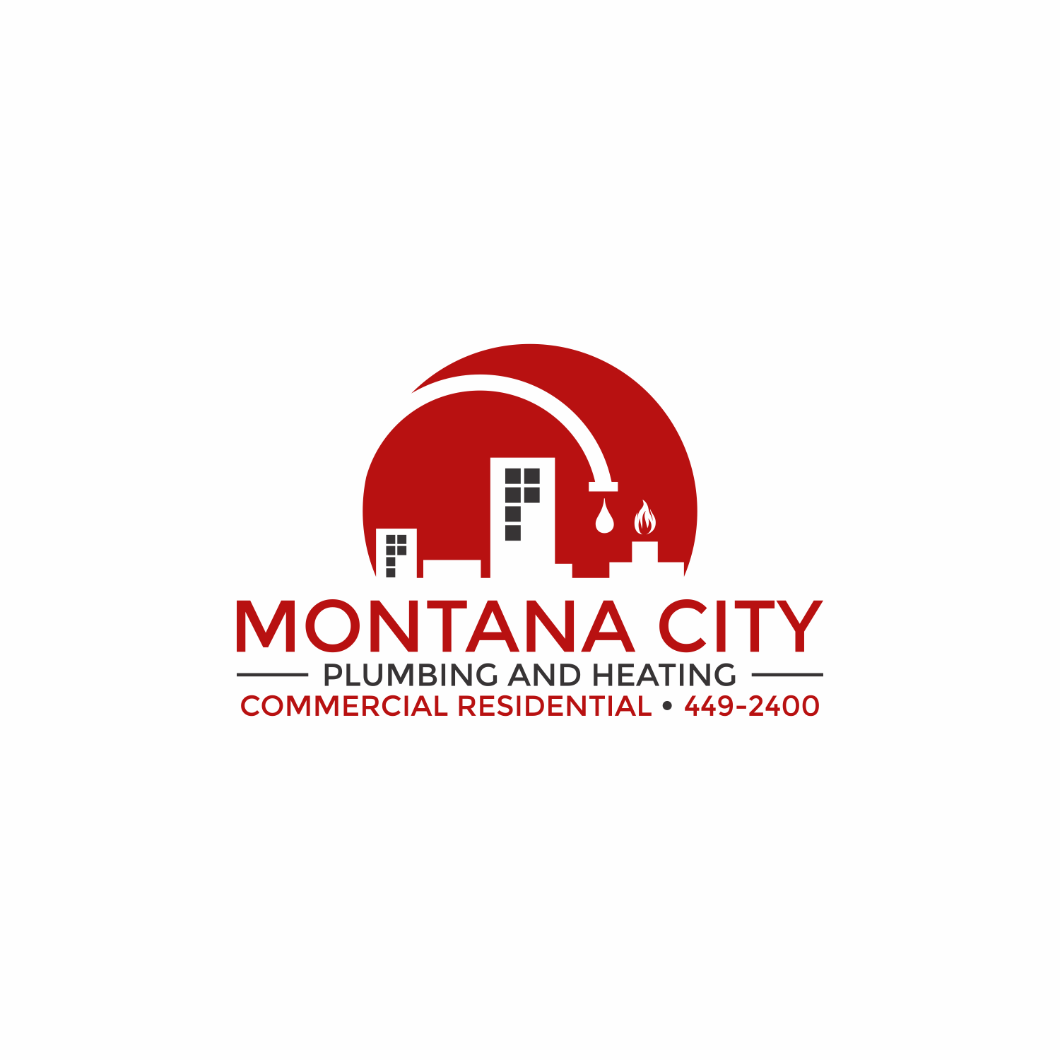 Diseño de Logo por Khalik para Montana City Plumbing and Heating | Diseño #16077460