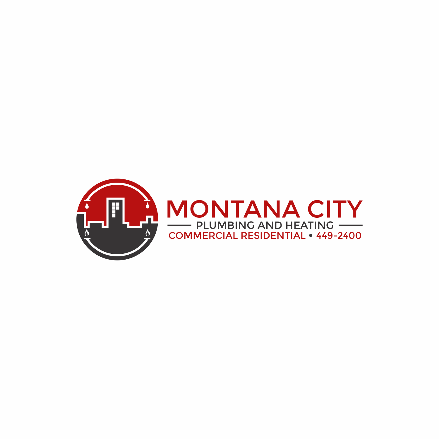 Diseño de Logo por Khalik para Montana City Plumbing and Heating | Diseño #16077484