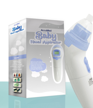AccuMed Baby Nasal Aspirator (Baby Nose Cleaner) | Verpackungs-Design von A.STUDIO