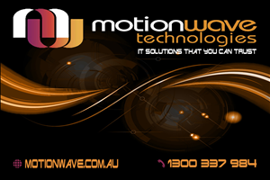Signage Design by  Andy Dollinger for Motionwave Technologies Pty Ltd | Design #2652396
