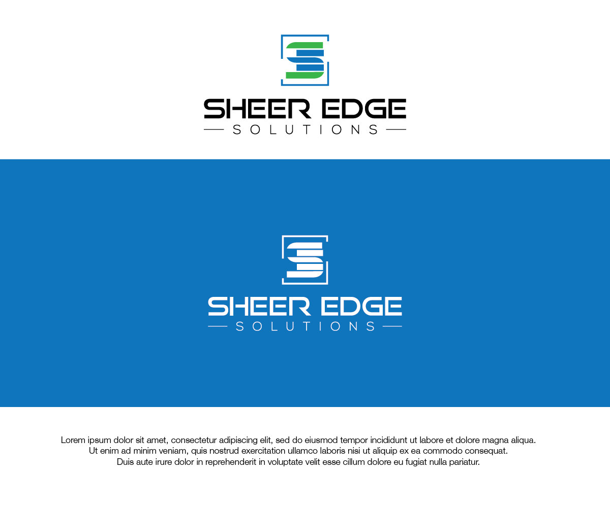 Modern, Professional, Builder Logo Design for Sheer Edge Solutions