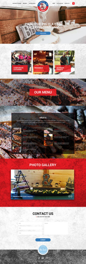 Web Design by pb for Patriotic Pig | Design: #16077973