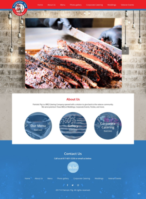 Web Design by pb for Patriotic Pig | Design: #16077978