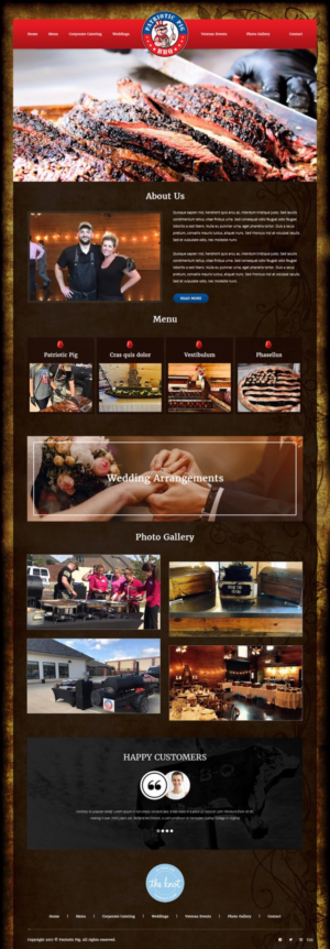 Web Design by pb for Patriotic Pig | Design: #16077980