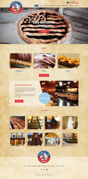 Web Design by pb for Patriotic Pig | Design: #16077989