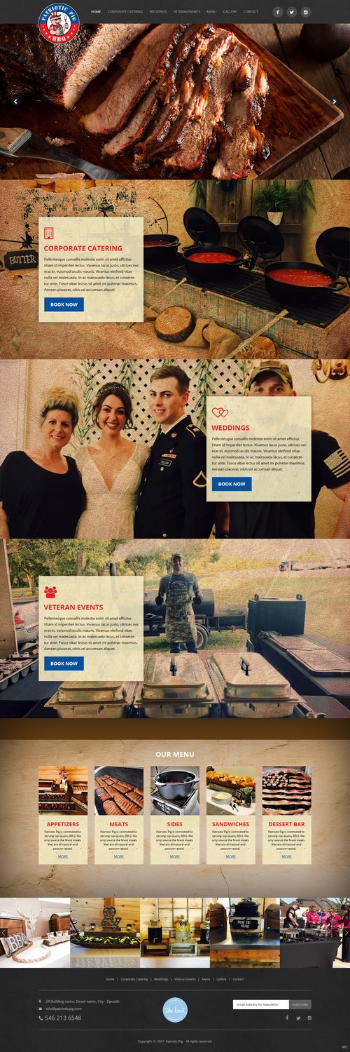 Web-Design von pb für Patriotic Pig | Design #16077995