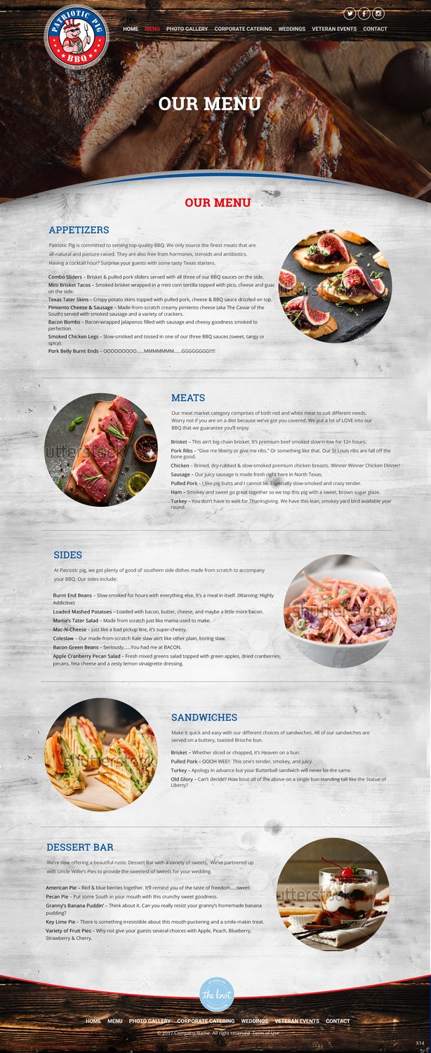 Web-Design von pb für Patriotic Pig | Design #16127862