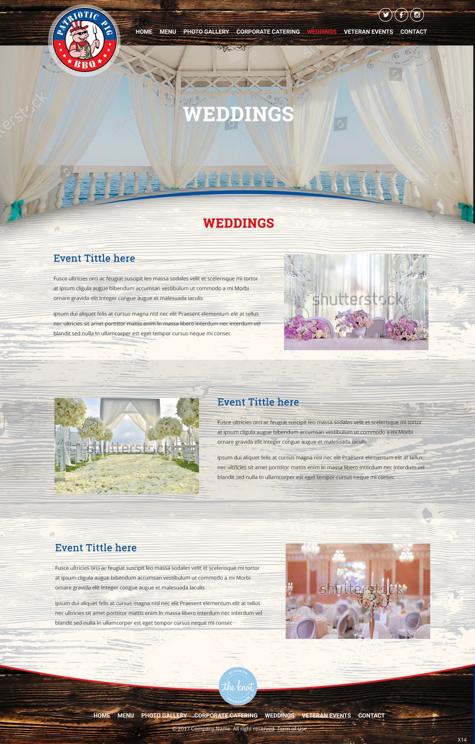 Web-Design von pb für Patriotic Pig | Design #16127863