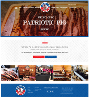 Web-Design von Himanshi10 für Patriotic Pig | Design #16081510