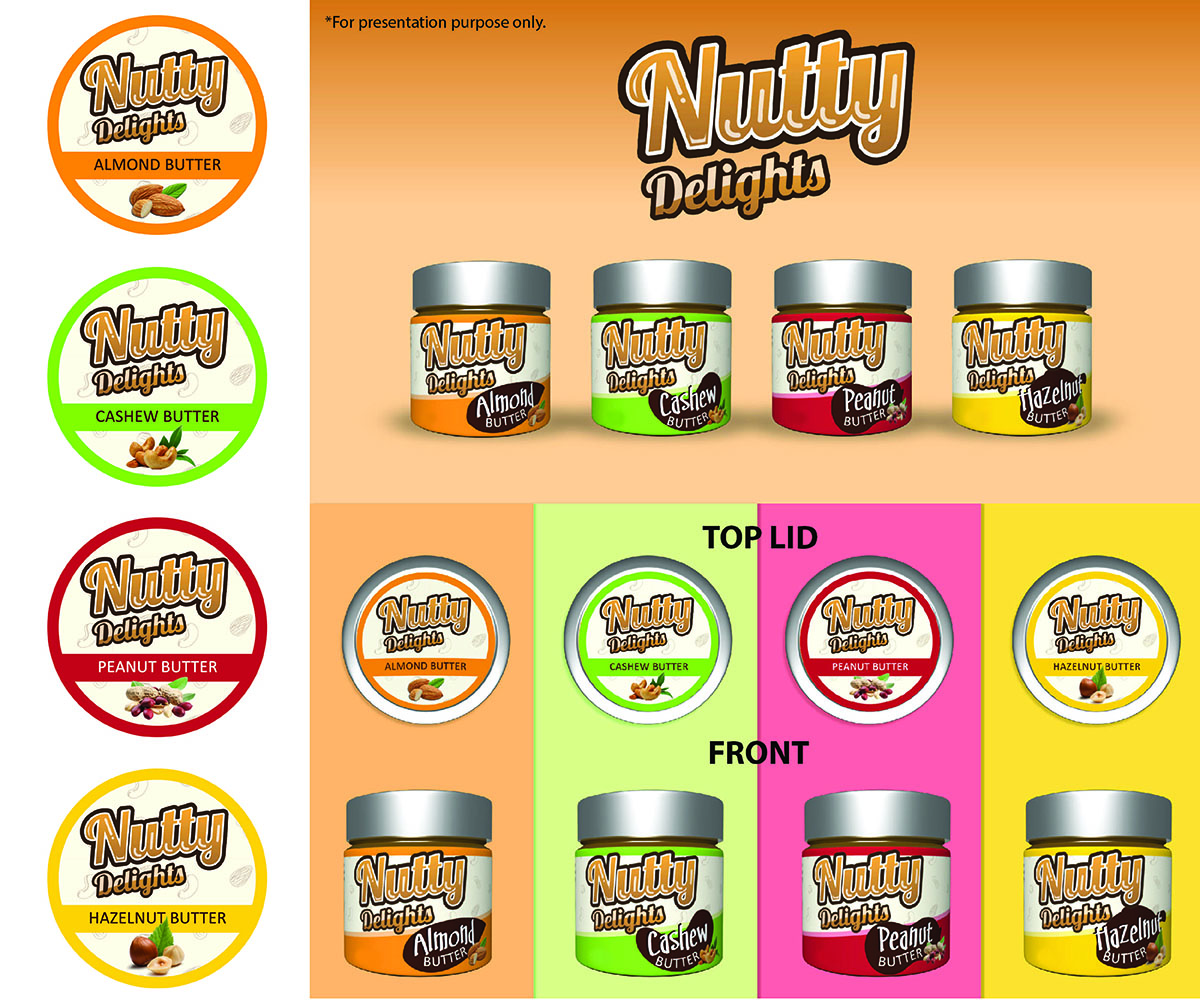 Design Emballage par HG.Designs pour Nutty Delights | Design #16185353