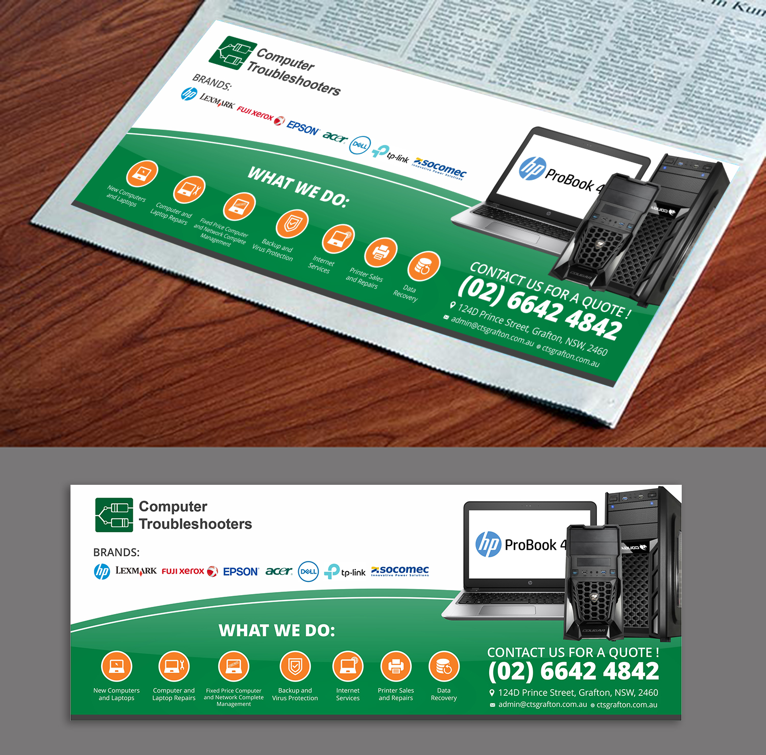 Newspaper Ad Design by ecorokerz for this project | Design #16121507