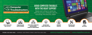 Computer Sales and Repairs business, 1/4 and 1/2 page advertisement | Zeitungsanzeige-Design von IG Creative Solutions