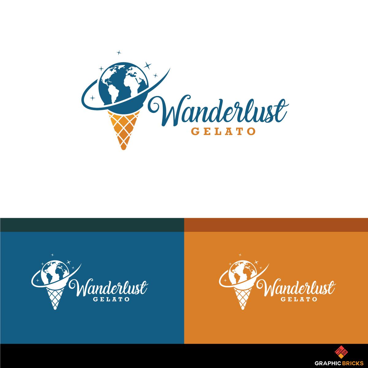 Diseño de Logo por Graphic Bricks para Wanderlust Gelato | Diseño: #16101610