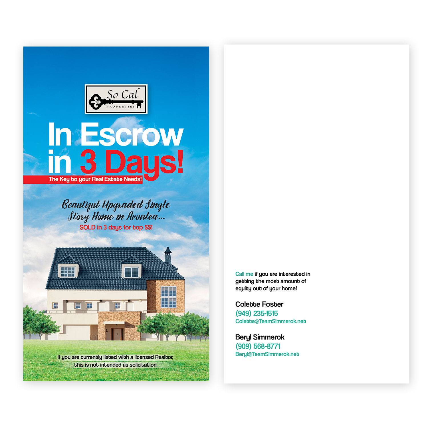 Postcard Design by KreativeDesk for this project | Design #16067033