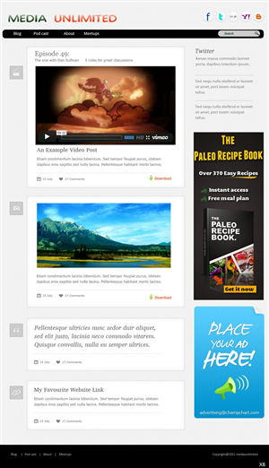 Wordpress Design by pb for this project | Design: #601063