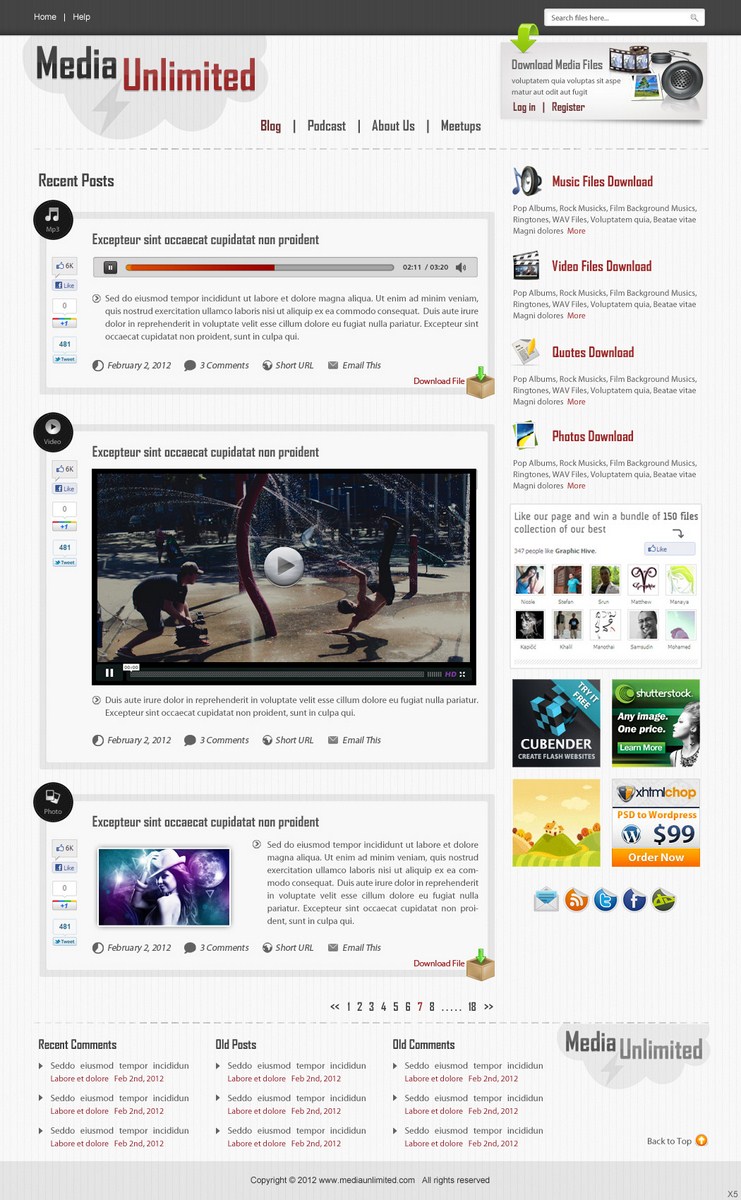 Wordpress Design by pb for this project | Design #601065