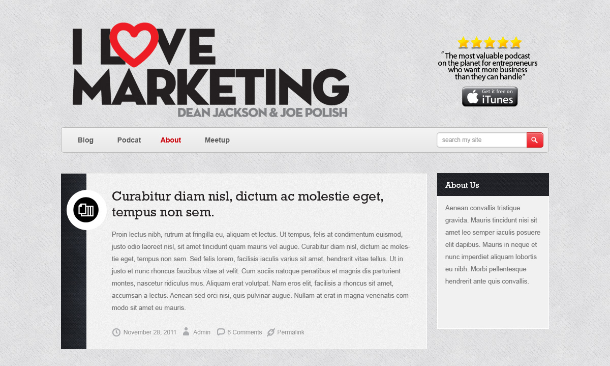 Wordpress Design by Jinson for this project | Design #602966