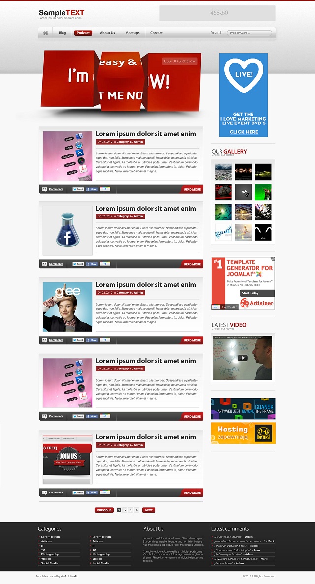 Wordpress Design by 4inArt Studio for this project | Design #599639