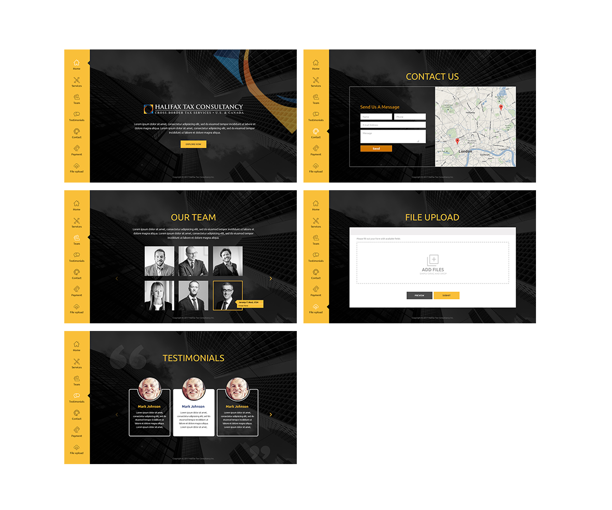 Web Design par Sketchweb pour Halifax Tax Consultancy Inc. | Design #16135924